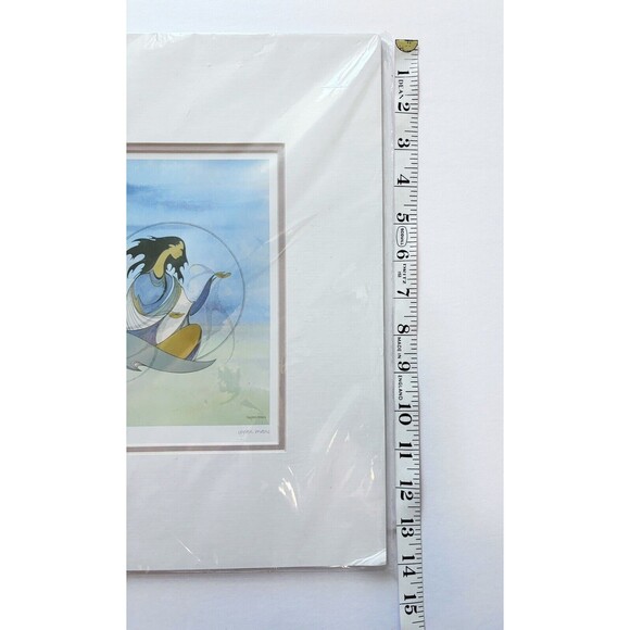 VTG Signed Ioyan Mani (Maxine Noel) print Spirit Of The Wind Art - Picture 4 of 7